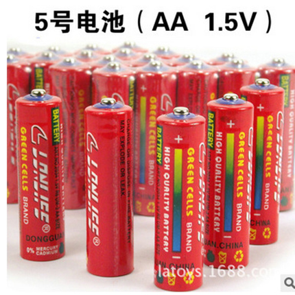 5號膠蓋電池，鐘表電池，玩具電池，R6S碳性電池