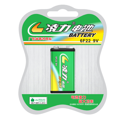 凌力6F22-9v碳性電池